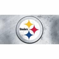 Pittsburg Steelers Glass Wall Art Logo