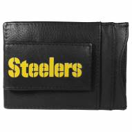 Pittsburgh Steelers Logo Leather Cash and Cardholder