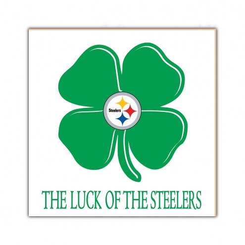 Pittsburgh Steelers Luck of the Team 10&quot; x 10&quot; Sign