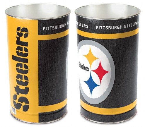 Pittsburgh Steelers Metal Wastebasket