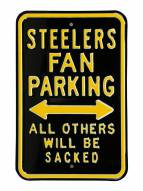 Pittsburgh Steelers NFL Authentic Parking Sign