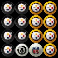 Pittsburgh Steelers NFL Home vs. Away Pool Ball Set