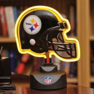 Pittsburgh Steelers Neon Helmet Desk Lamp