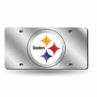 Pittsburgh Steelers NFL Silver Laser License Plate