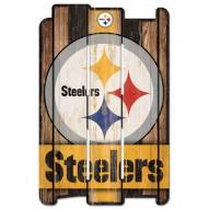 Pittsburgh Steelers NFL Wood Fence Sign