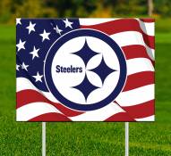 Pittsburgh Steelers Patriotic Yard Sign