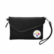 Pittsburgh Steelers Pebble Fold Over Purse