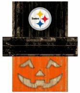 Pittsburgh Steelers Pumpkin Head Sign