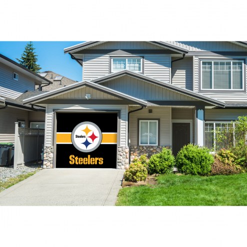 Pittsburgh Steelers Single Garage Door Cover