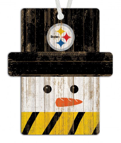 Pittsburgh Steelers Snowman Ornament