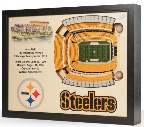 Pittsburgh Steelers 25-Layer StadiumViews 3D Wall Art