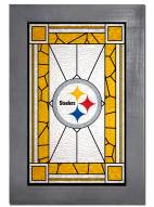Pittsburgh Steelers Stained Glass with Frame