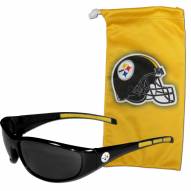 Pittsburgh Steelers Sunglasses and Bag Set