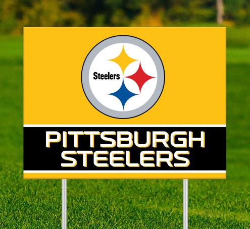 Pittsburgh Steelers Team Name Yard Sign