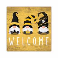 Pittsburgh Steelers Welcome Gnomes 10" x 10" Sign