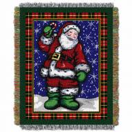 Plaid Santa Throw Blanket