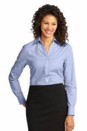 Port Authority Custom Women's Crosshatch Easy Care Button-Down Shirt