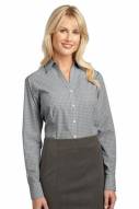 Port Authority Custom Women's Plaid Pattern Easy Care Button-Down Shirt