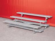 Porter 8' Long Indoor Tip and Roll Seating - 3 Rows of Bleachers