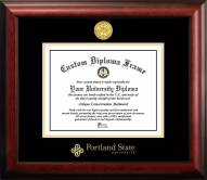 Portland State Vikings Gold Embossed Diploma Frame