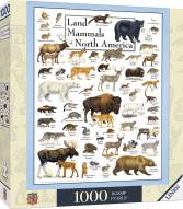 Poster Art Land Mammals of North America 1000 Piece Puzzle