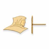 Providence Friars Sterling Silver Gold Plated Small Post Earrings