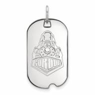 Purdue Boilermakers 10k White Gold Small Dog Tag