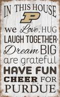 Purdue Boilermakers 11" x 19" In This House Sign