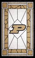 Purdue Boilermakers 11" x 19" Stained Glass Sign