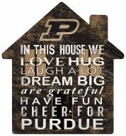 Purdue Boilermakers 12" House Sign