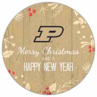 Purdue Boilermakers 12" Merry Christmas & Happy New Year Sign