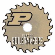 Purdue Boilermakers 12" Rustic Circular Saw Sign