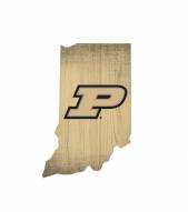 Purdue Boilermakers 12" Team Color Logo State Sign