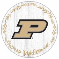 Purdue Boilermakers 12" Welcome Circle Sign