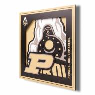 Purdue Boilermakers 12" x 12" 3D Logo Series Wall Art