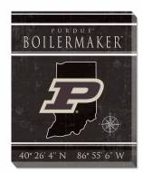 Purdue Boilermakers 16" x 20" Coordinates Canvas Print