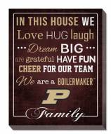 Purdue Boilermakers 16" x 20" In This House Canvas Print