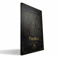 Purdue Boilermakers 16" x 24" Song Canvas Print