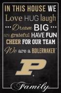Purdue Boilermakers 17" x 26" In This House Sign