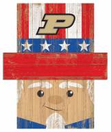 Purdue Boilermakers 19" x 16" Patriotic Head