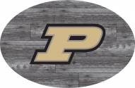 Purdue Boilermakers 46" Distressed Wood Oval Sign