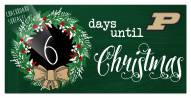 Purdue Boilermakers 6" x 12" Chalk Christmas Countdown Sign