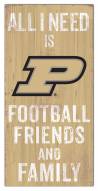 Purdue Boilermakers 6" x 12" Friends & Family Sign