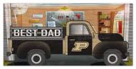 Purdue Boilermakers Best Dad Truck 6" x 12" Sign