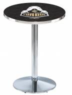 Purdue Boilermakers Chrome Pub Table with Round Base
