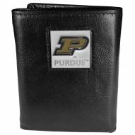 Purdue Boilermakers Deluxe Leather Tri-fold Wallet in Gift Box