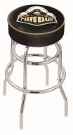 Purdue Boilermakers Double-Ring Chrome Base Swivel Bar Stool