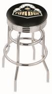 Purdue Boilermakers Double Ring Swivel Barstool with Ribbed Accent Ring