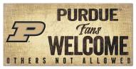 Purdue Boilermakers Fans Welcome Sign