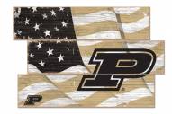 Purdue Boilermakers Flag 3 Plank Sign